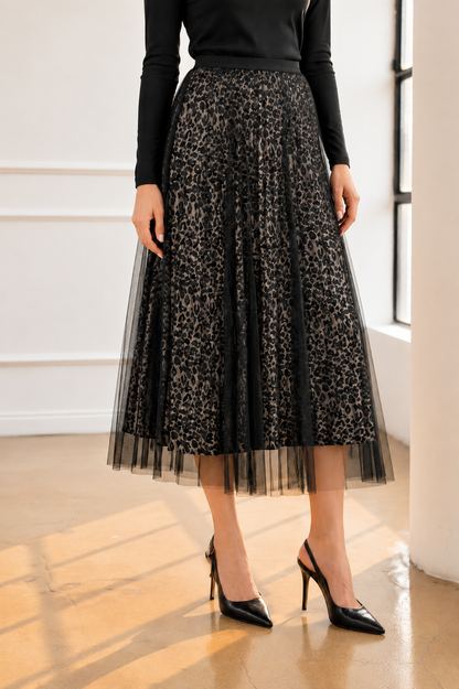 Winnai Chiffon Pleated Skirt