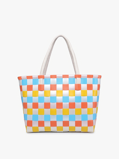 Abigail Basketweave Tote Bag