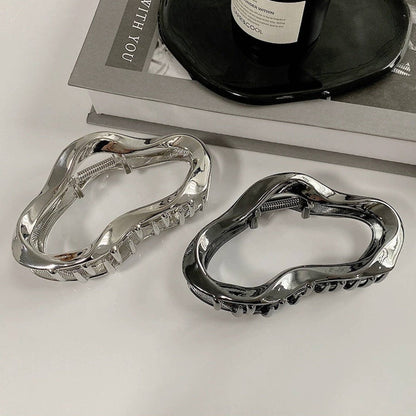 Wave Bubble Line Large Claw Hair Clip