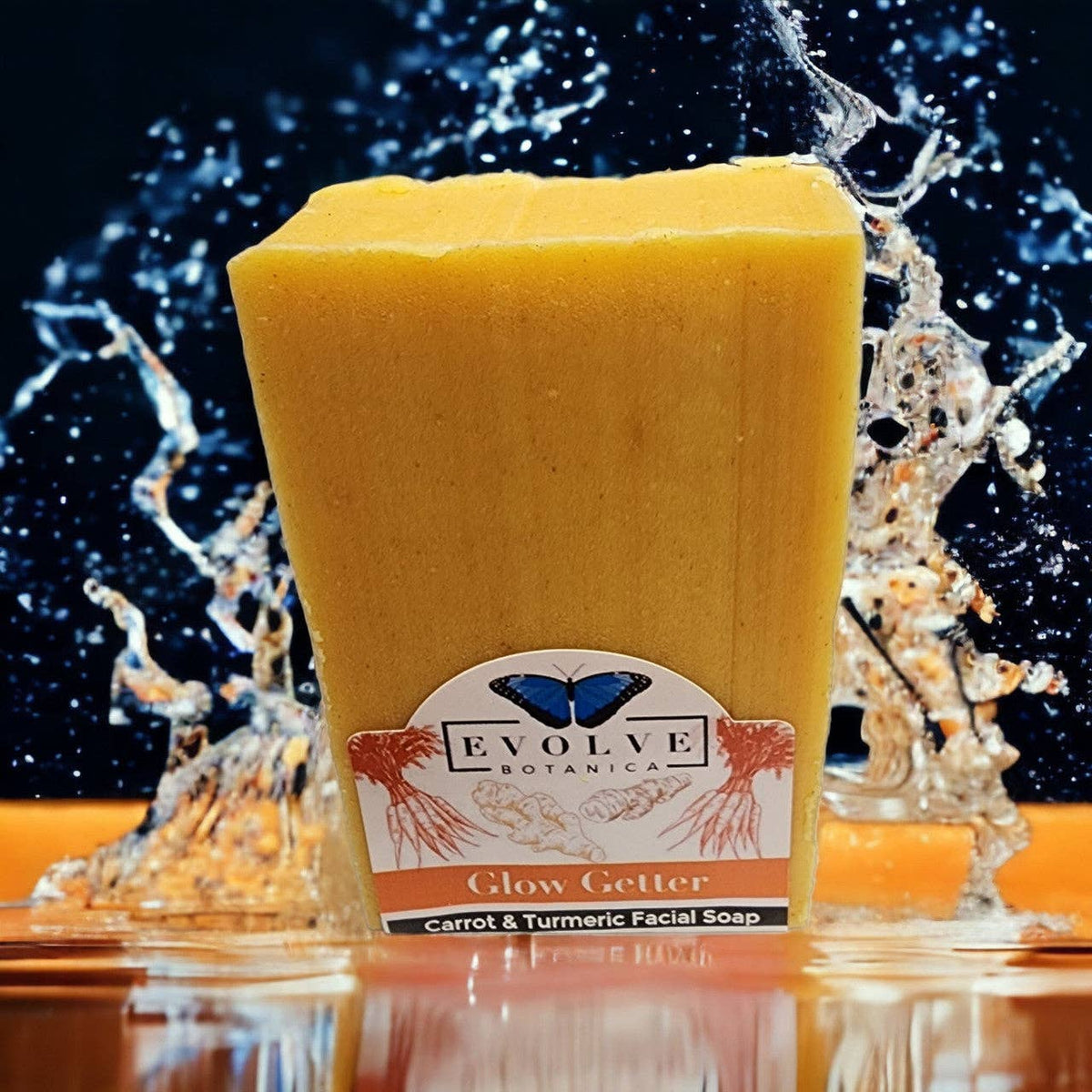 Glow Getter Facial Soap – Carrot, Honey & Turmeric, Gentle