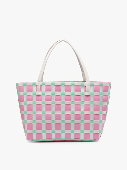 Abigail Basketweave Tote Bag
