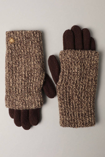 Winter Wool Blend Double Layer Knitted Gloves