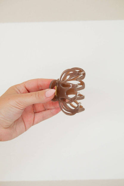 Neutral Octopus Claw Clip