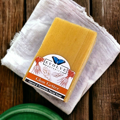 Glow Getter Facial Soap – Carrot, Honey & Turmeric, Gentle