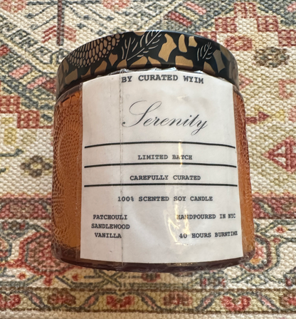 Serenity - Patchouli, Sandalwood, & Vanilla Candle