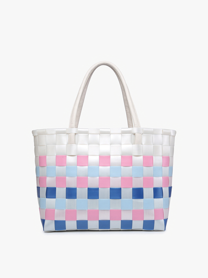 Abigail Basketweave Tote Bag