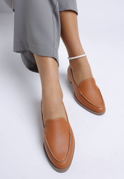 Anna Suede Leather Loafers