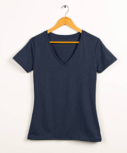 Women's Fitted V-Neck Tee in Butter Soft Cotton/Modal