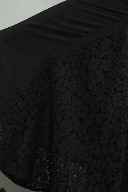 Lace Insert Skirts With Lining