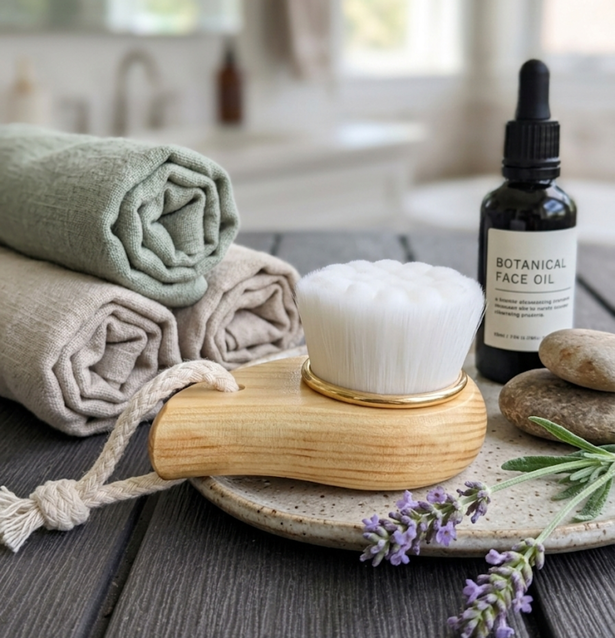 Choixe - Facial Brush with Bamboo Handle