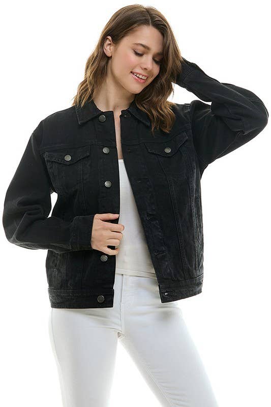 Cotton Casual Denim Boyfriend Jacket