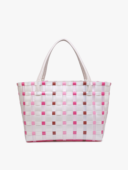 Abigail Basketweave Tote Bag