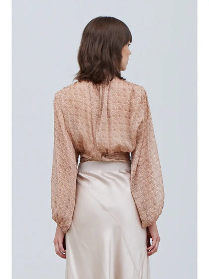 Shirring Romantic Blouse
