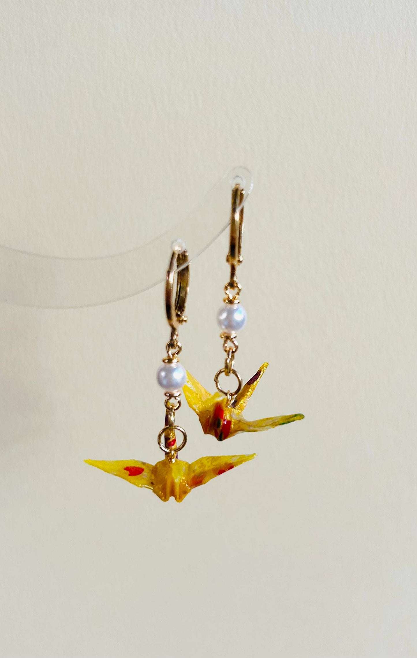 Unique Origami Crane Earring