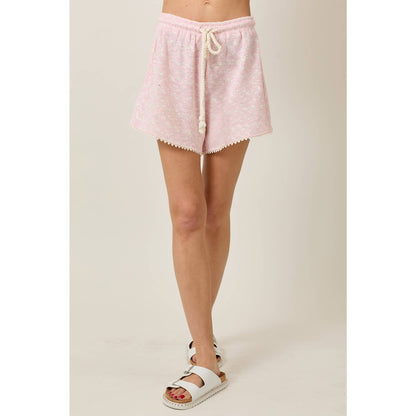 Skylar Rose - Knit Collar Short Sleeve Set With Contrast Detail