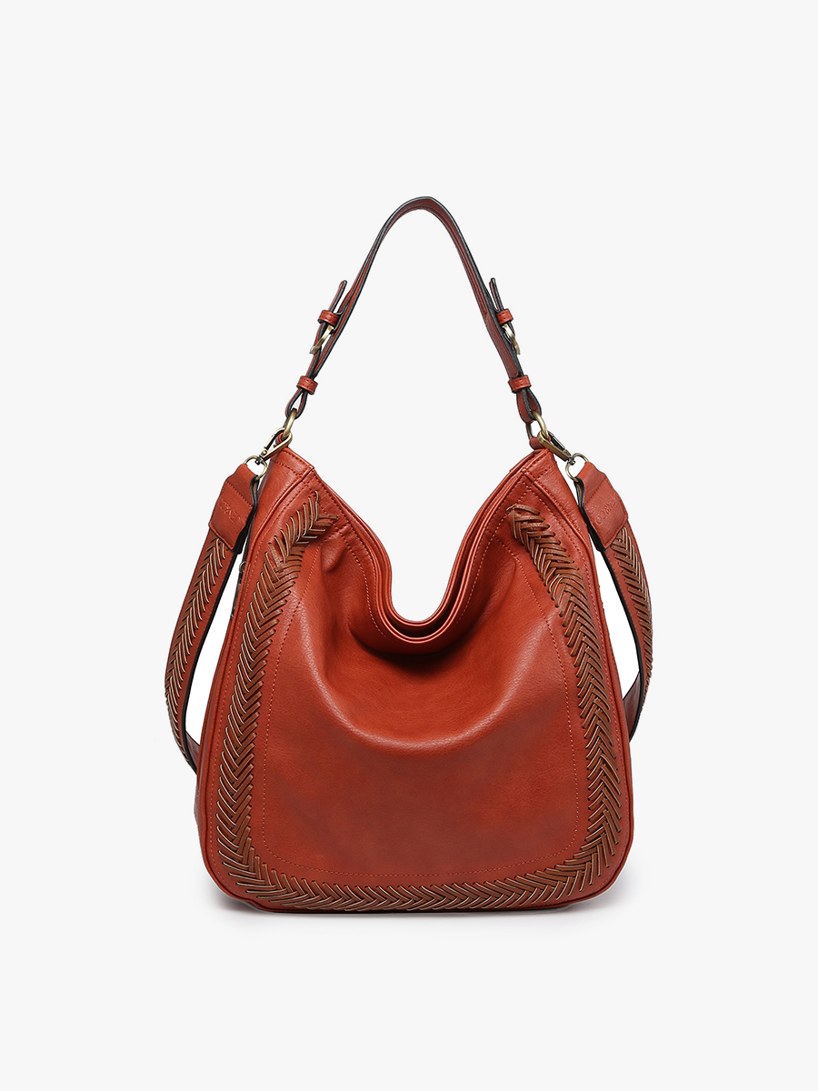 Aris Whipstitch Hobo Bag