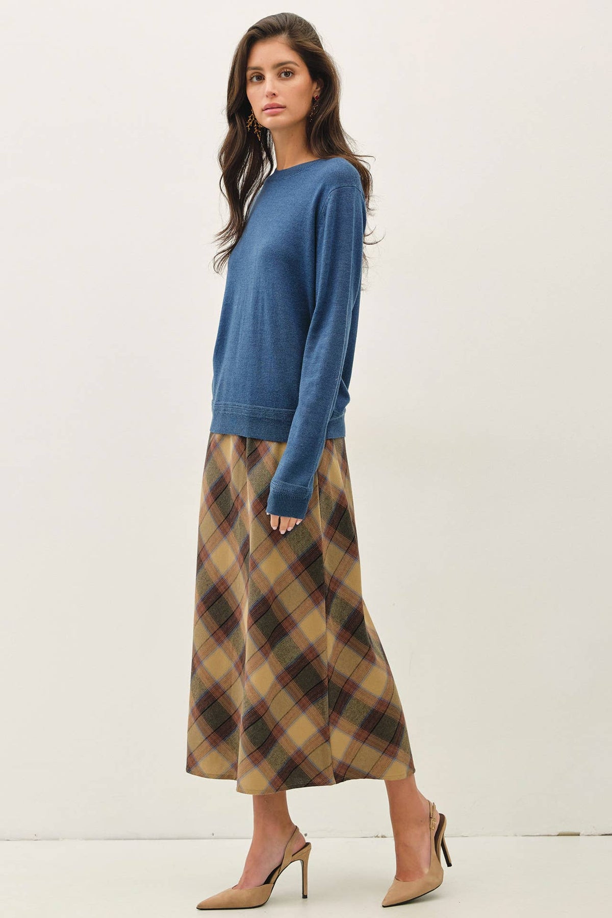 Wool Blended Crochet Point Sweater