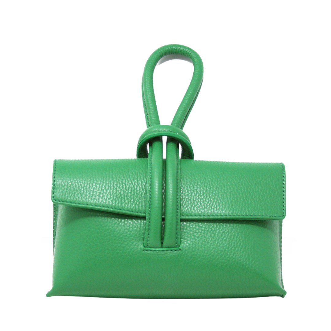Genuine Italian Leather Wristlet Bag