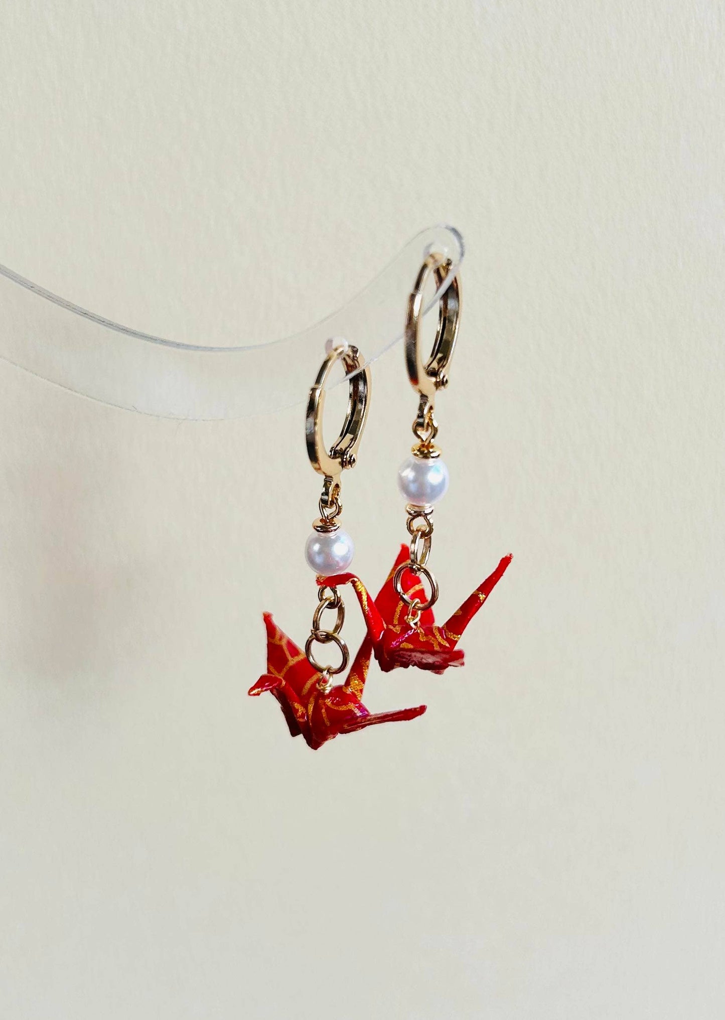 Unique Origami Crane Earring