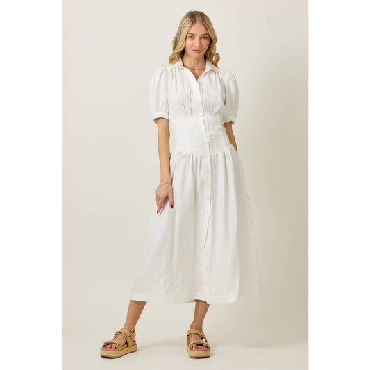 Skylar Rose - Button Down Midi Dress
