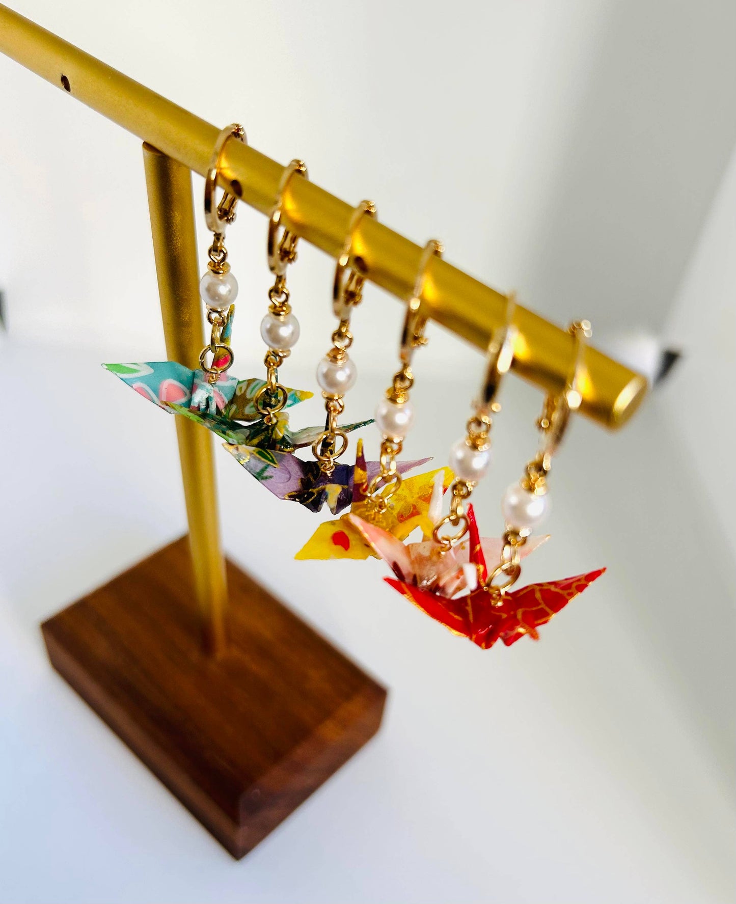 Unique Origami Crane Earring