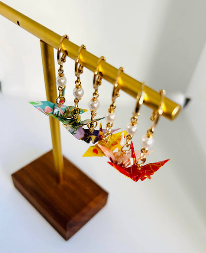 Unique Origami Crane Earring