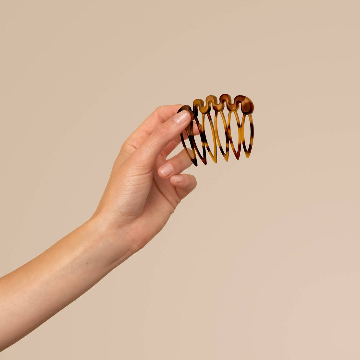 Recycled Plastic French Hair Combs 2pc Set - Tort