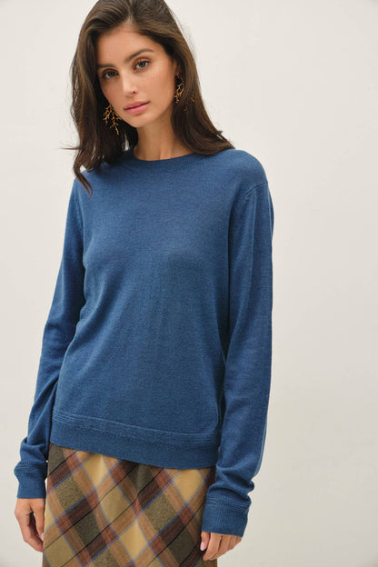Wool Blended Crochet Point Sweater