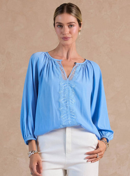 Lace Trim Blouse