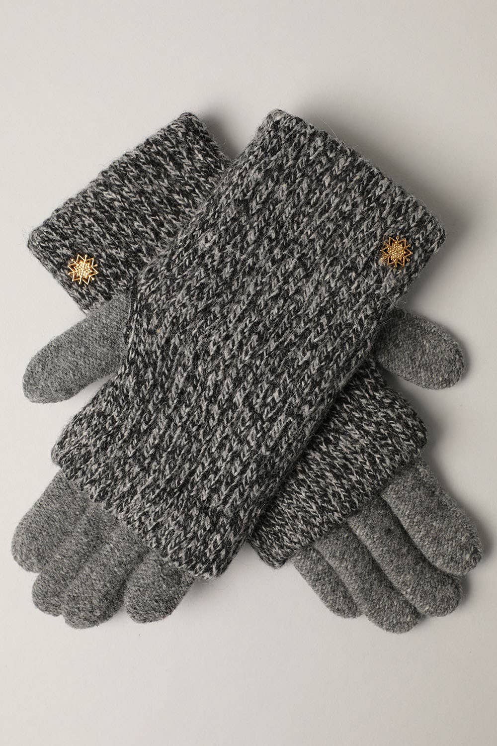 Winter Wool Blend Double Layer Knitted Gloves