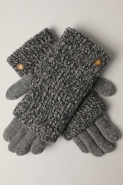 Winter Wool Blend Double Layer Knitted Gloves