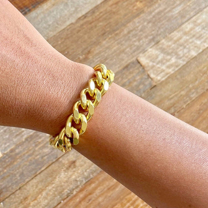 David Aubrey Jewelry - Gold Plated Chain Bracelet