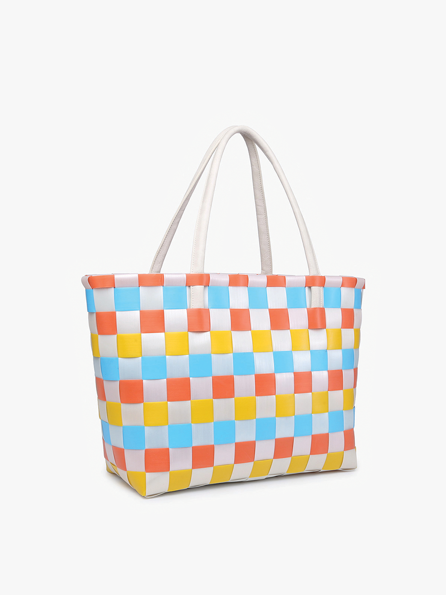 Abigail Basketweave Tote Bag
