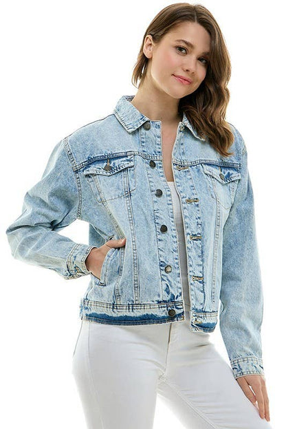 Cotton Casual Denim Boyfriend Jacket