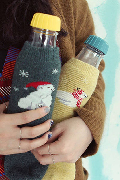 Women's Animals Wool Blend Crew Socks