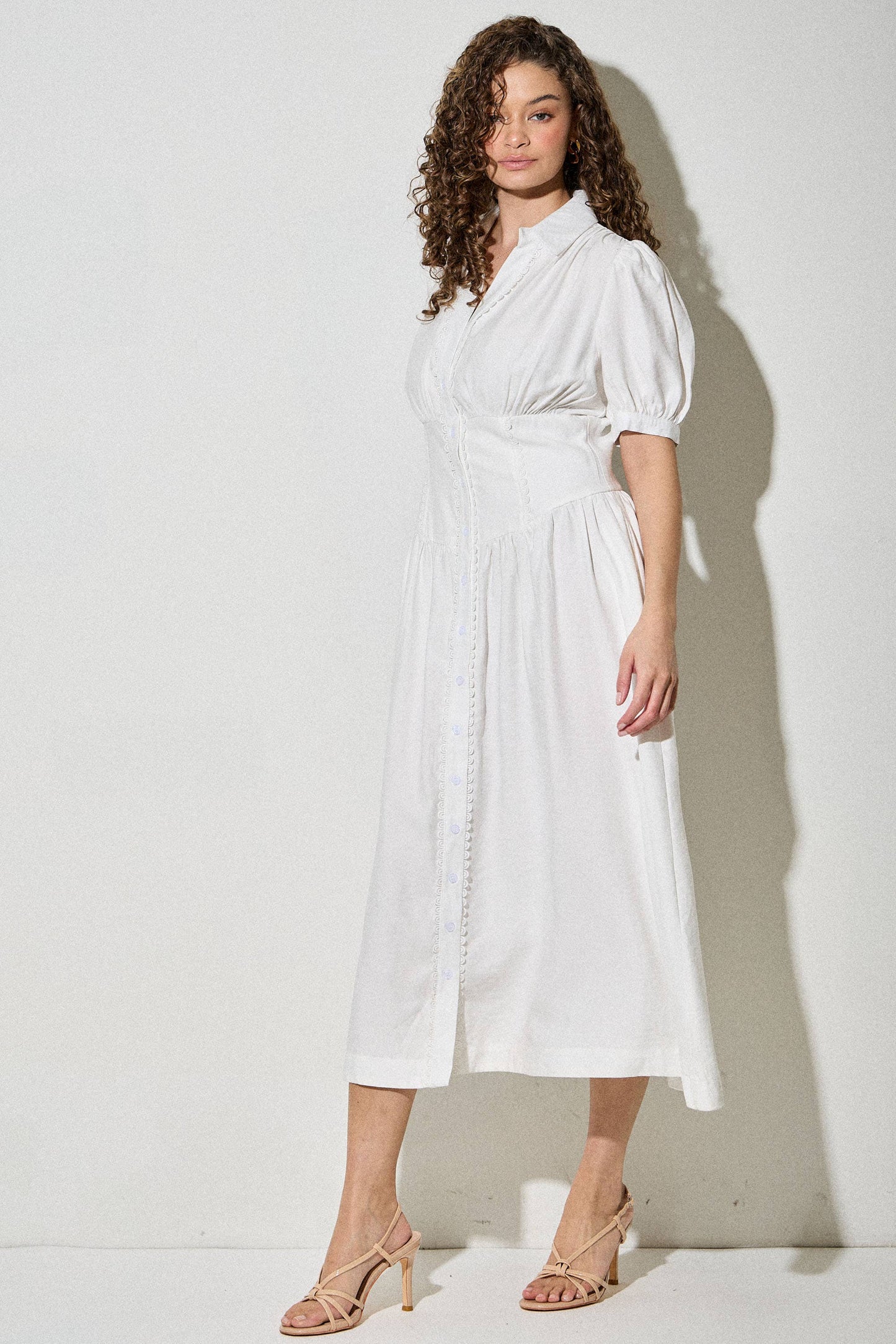 Skylar Rose - Button Down Midi Dress