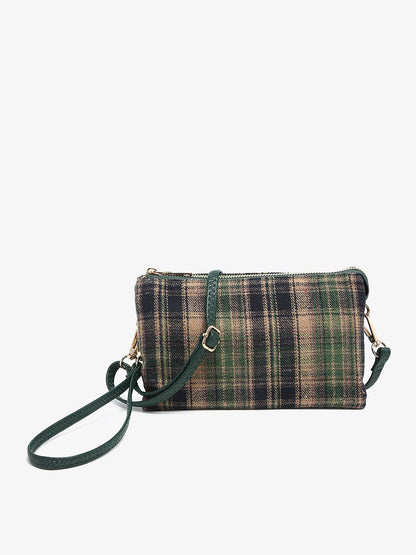 Riley Plaid Crossbody/Wristlet