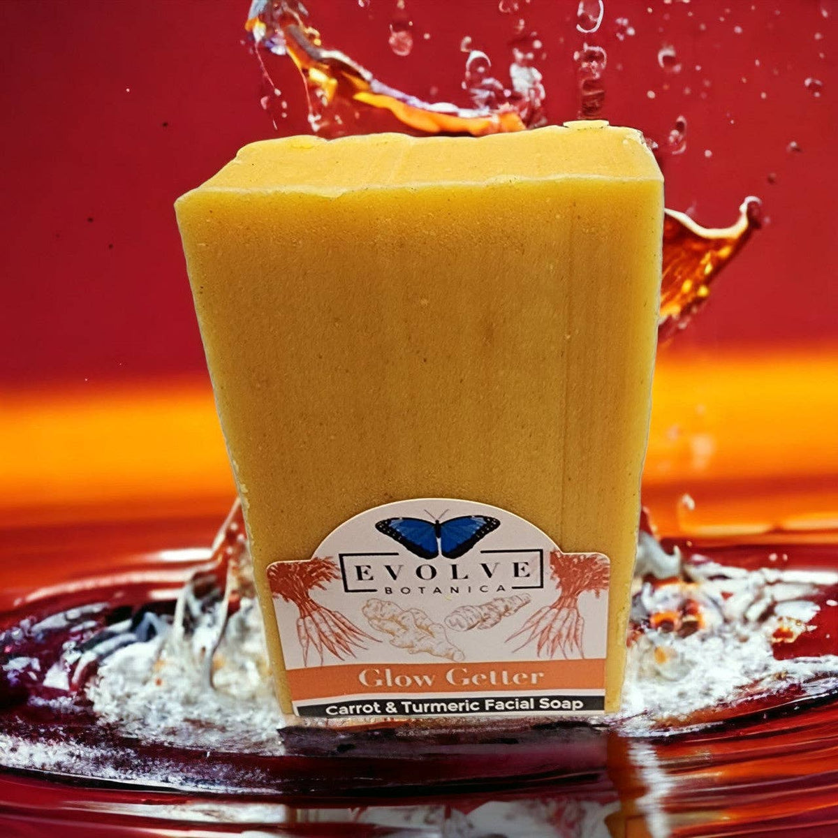 Glow Getter Facial Soap – Carrot, Honey & Turmeric, Gentle