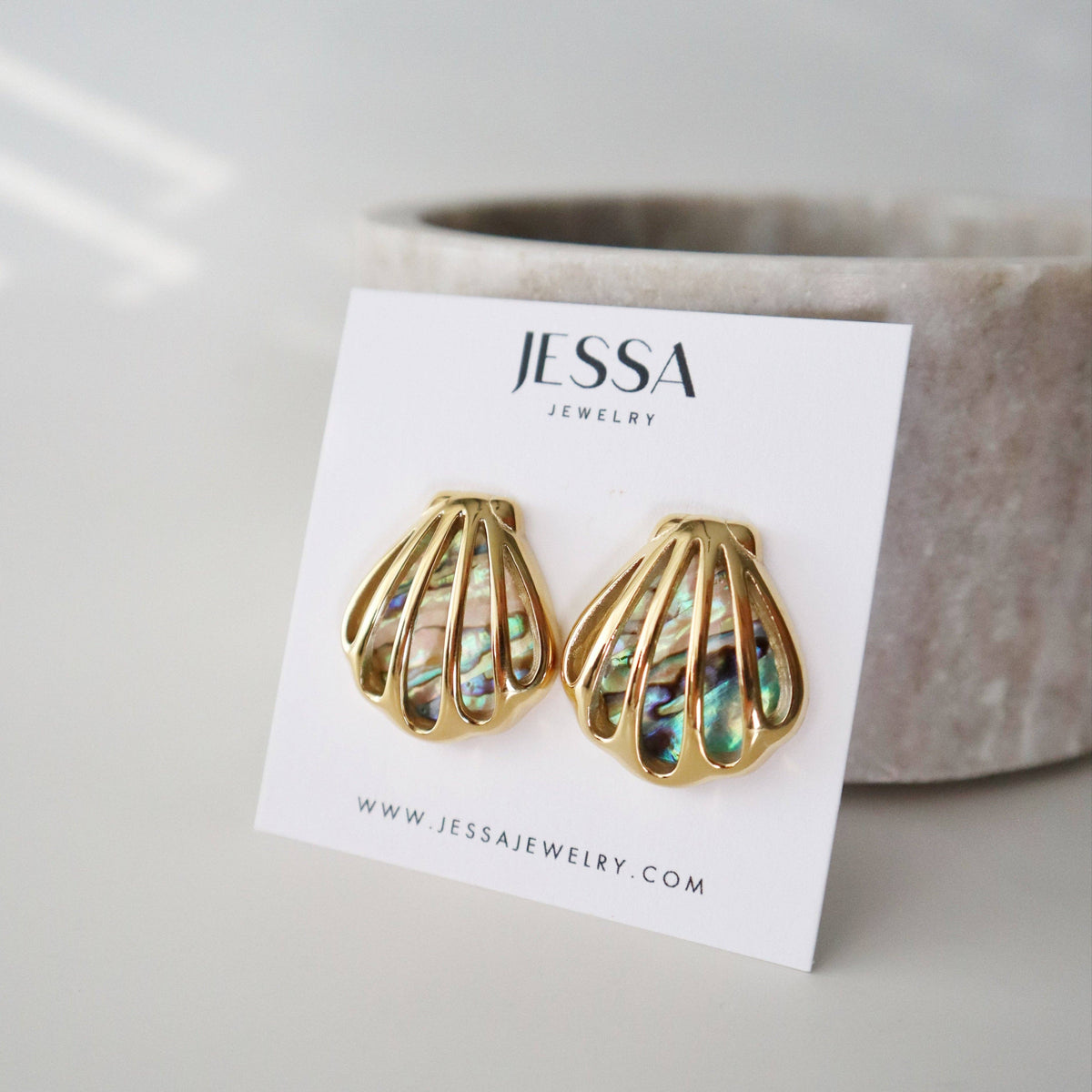 Aurora Seashell Earrings | Coastal Jewelry