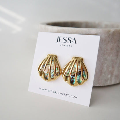 Aurora Seashell Earrings | Coastal Jewelry