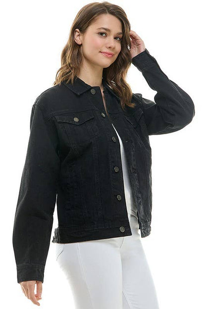 Cotton Casual Denim Boyfriend Jacket