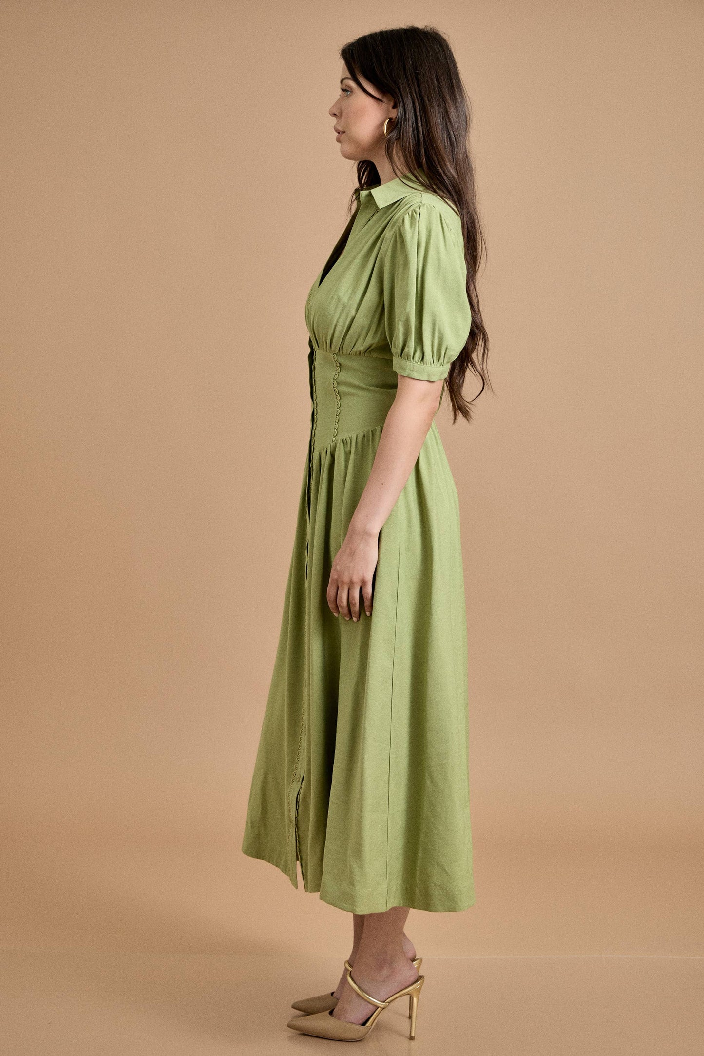 Skylar Rose - Button Down Midi Dress