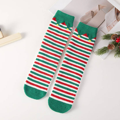 Holiday Pattern Fuzzy Crew Sock Gift Set