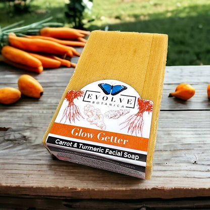 Glow Getter Facial Soap – Carrot, Honey & Turmeric, Gentle