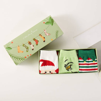 Holiday Pattern Fuzzy Crew Sock Gift Set