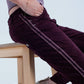 Boyfriend Burgundy Jeans