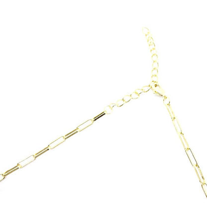 Mini Paper Clip Link Chain Double Wrap Bracelet