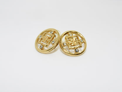 Vintage Designer Logo Earring