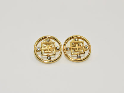 Vintage Designer Logo Earring