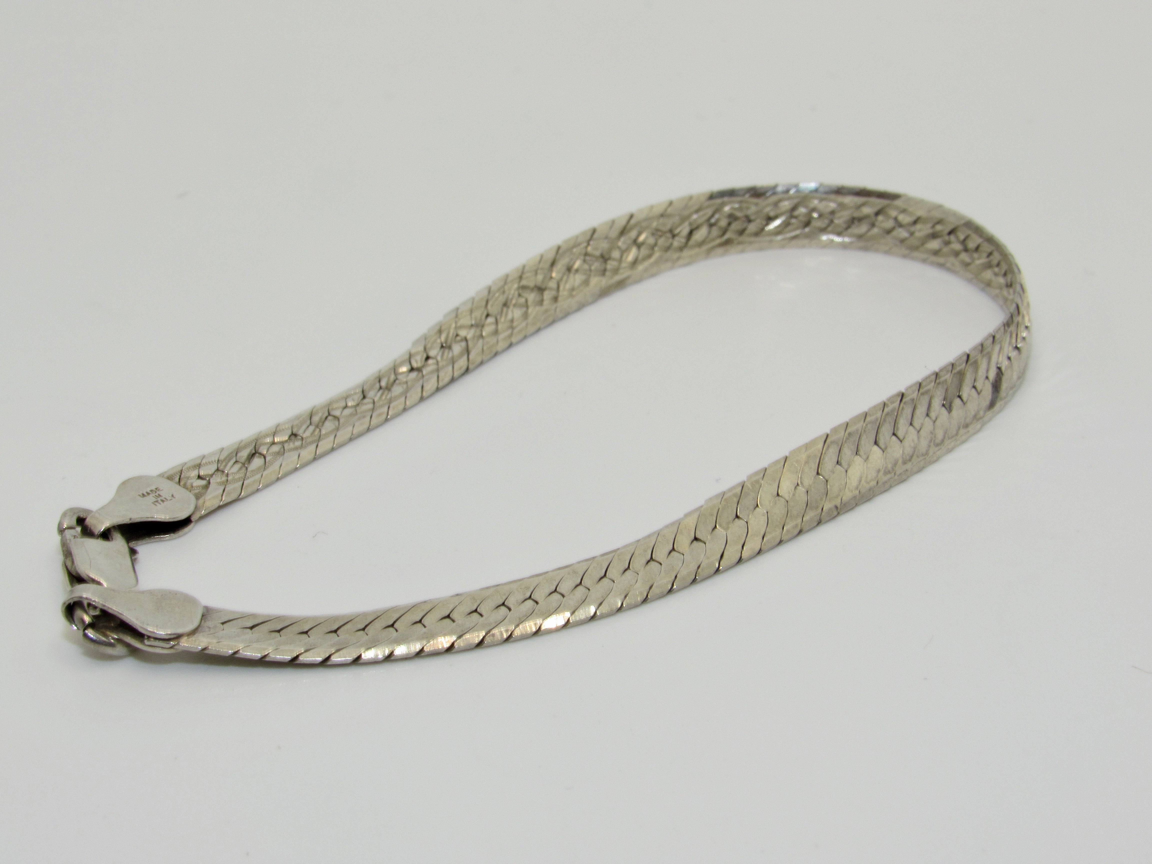 Vintage Italian Sterling Silver Bracelet